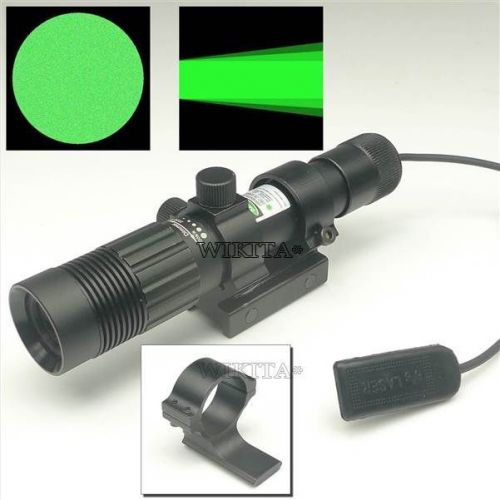 Green Laser Dot 532nm Illuminator Sniper Flashlight Electro Hunting 20mm
