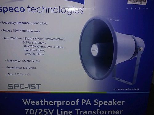 8 weatherproof pa speaker w