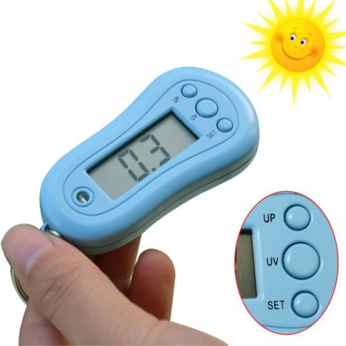 Ultra violet tester uv detector meter pocket handheld with keychain time display for sale