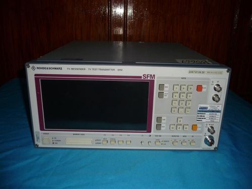 Rohde &amp; schwarz sfm 2007.9106.50 tv messender tv transmitter blurred display for sale