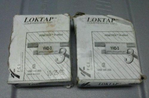 2 burndy loktap yhd-3 compression tap for sale