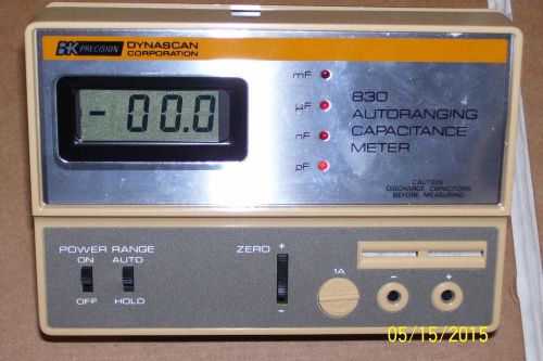 B&amp;k precision dynascan corporation 830 autoranging capacitance meter for sale