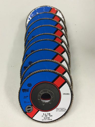 QTY:10 T29 Premium Zirconia Flap Disc 5&#034; x 7/8&#034; 60 grit  MADE IN USA