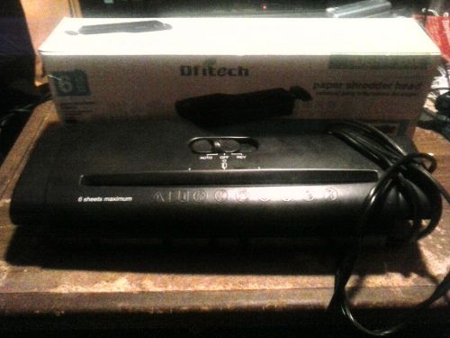 ofitech paper shredder, for light use, with box, used, works!