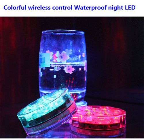 Led color wireless control night light waterproof submersible light party rgb for sale