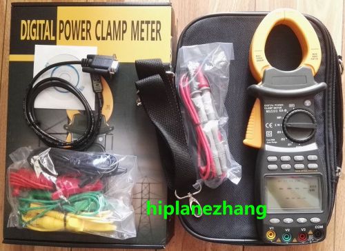 Three phase true rms digital power clamp meter power factor tester rs232 2203 for sale