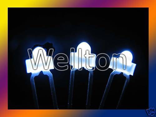 25PCS 1.8MM WHITE DIFFUSED TOWER LED SUPER BRIGHT