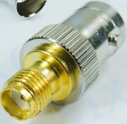 Great BNC female jack to SMA female jack RF adapter connector Hot Sale BB US