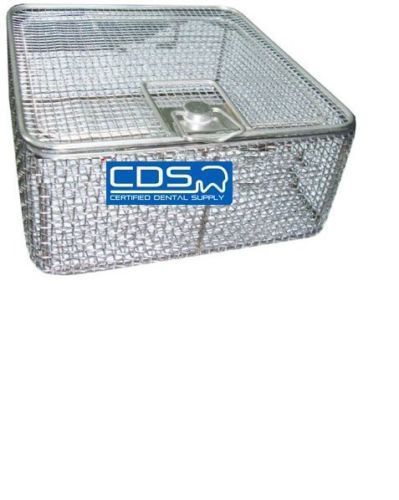 Full wire mesh basket with hinged removable lid lock - large for sale