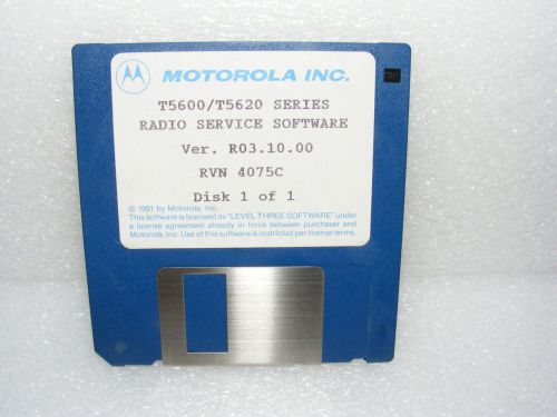 Motorola T5600/T5620 Radio Service Software RSS RVN4075C