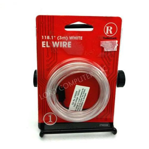 Radioshack el wire - 3-meters, white for sale