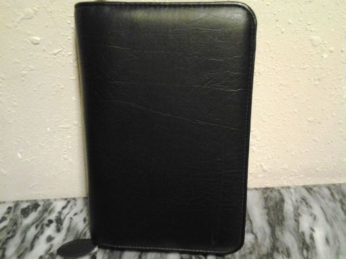 DAYTIMER. DAY PLANNER BLACK FAUX LEATHER