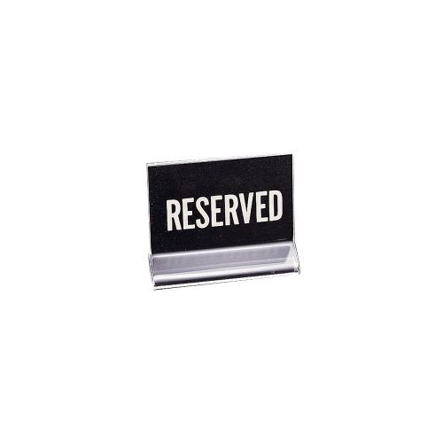 Cal-mil 500 clear acrylic holder with &#034;reserved&#034; sign for sale