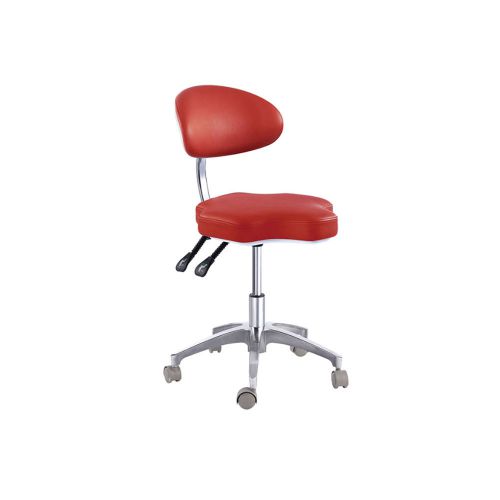 New Medical Dental Mobile Chair Doctor&#039;s Stools with Backrest PU Leather QY90B