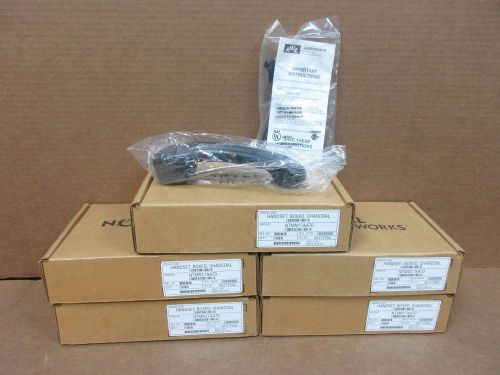 LOT OF 5 *NEW* Nortel Norstar Phone Handset Receiver T7316e T7100 M3901 Charcoal
