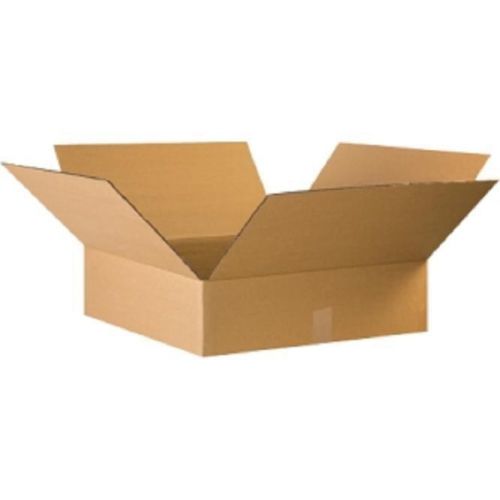 Corrugated cardboard flat shipping storage boxes 22&#034; x 22&#034; x 6&#034; (bundle of 15) for sale