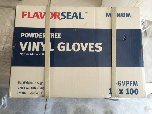 1000 Count Vinyl Gloves Powder Free for Food Service