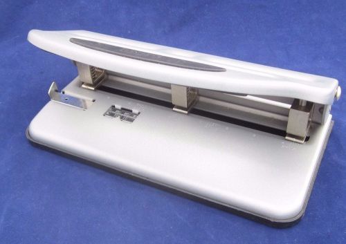 Heavy-Duty Staples 2- &amp; 3-Hole Punch, Adjustable Punch Heads, Metal Construction