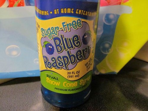 Bn    rival  snow cone   sugar free   syrup  -20 ounce  blue raspberry for sale