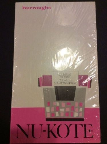 Nu-kote black carbon paper for all typewriters nk-14 1/2. 100 sheets 8.5 x 14.5 for sale