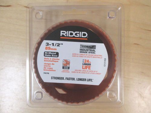 Ridgid 3-1/2&#034; 89mm Bi-Metal Cobalt Industrial Grade Hole Steel Saw 7075 E2121458