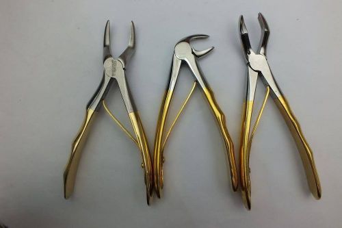 Dental Forceps For Children PEDO  Molor Roots Set of 3