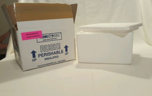 Polar tech 201/t10kd thermo chill insulated carton with foam shipper small for sale