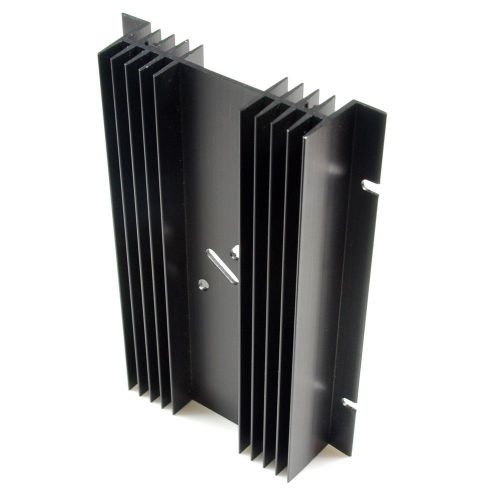 Ss461 to-3 holes aluminum black heatsink heat sink audio amplifier for sale