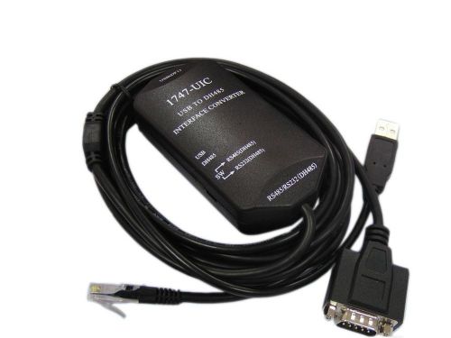 New 1747 uic usb to dh485 to 1747 pic plc programming cable for allen bradley ab for sale