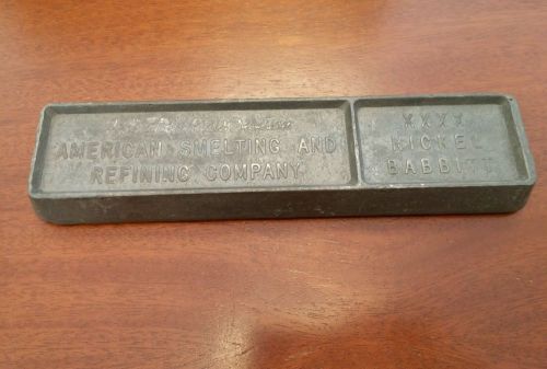 American Smelting and Refining Co XXXX Nickel Babbitt