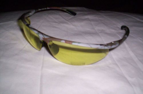 Yellow Lenses Sport Style Camo  Z87.1 Safety Glasses 100% UV Protection