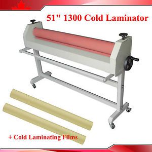 New Arrival 51&#034;1300MM cold laminator+2 rolls 50&#034;x1968&#034; glossysatin film