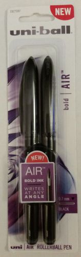 uni-ball Air Rollerball Pen, Black, 0.7mm Bold Ink, 2-Pack, (1927597)