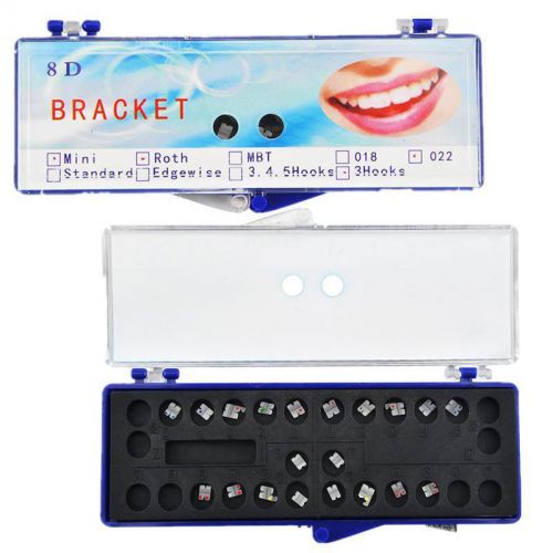 Bid dental dentist orthodontics ceramic brackets mini roth 022 3 hooks - 20pcs/p for sale