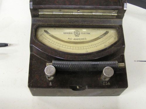 Antique General Electric AC Amperes Meter