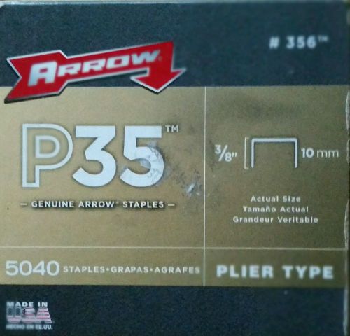 Arrow 356 Genuine P35 3/8-Inch Staples, 5,040-Pack, New, Free Shipping