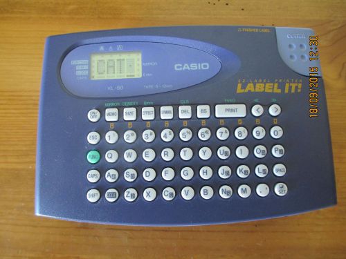 Casio Label It! EZ Label Printer Maker Machine - Model KL-60