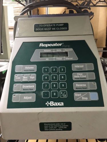 Baxa 099 Repeater Pump - Works! Great condition
