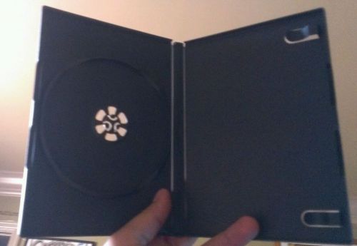 25 STANDARD Black Single DVD Cases 14MM, Movie Box Case