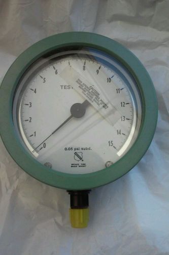 NEW ASHCROFT TEST GAUGE 0-15 PSI 0.05 PSI SUBD.