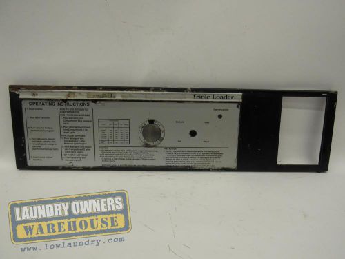Used-438-000617-Top Front Instructional Panel W125 Washer - Wascomat