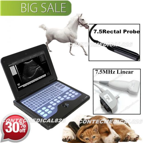 Veterinary Full Digital Ultrasound Scanner Machine Rectal+Linear Probe CMS600P2