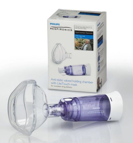 Philips Respironics Anti-Static Valved Holding Chamber w/ Lite Touch Mask