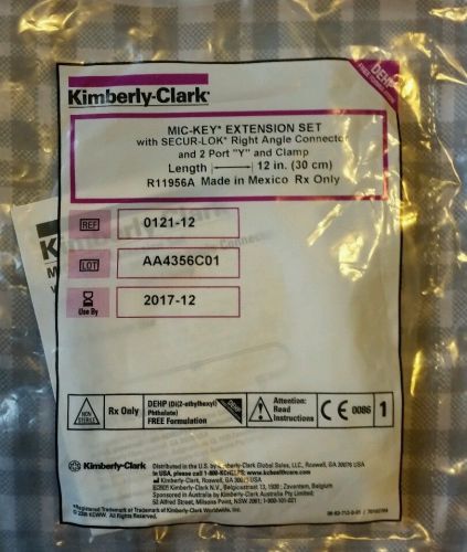 Kimberly- clark mic-key bolus extension new sealed feeding tube for sale