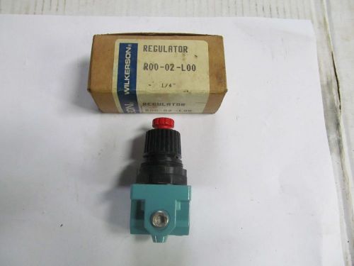 Nos wilkerson air pressure regulator, #r00-02-l00, 1/4 nps internal threads. for sale
