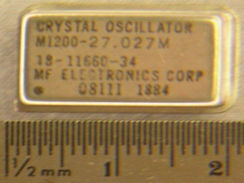 20 Vintage MF Elect./Motorola M1200-27.027MHz DIP14 Crystal Oscillators