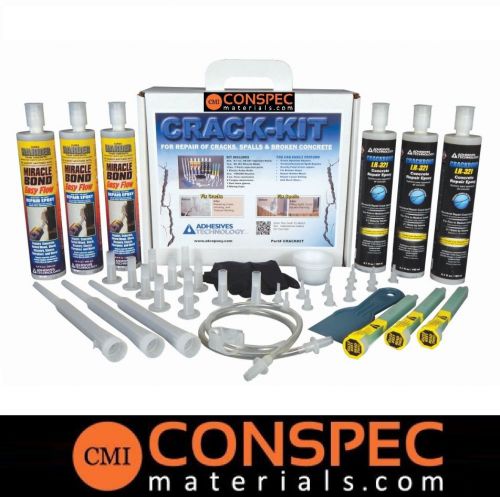 Atc crack-kit epoxy injection concrete crack fix repair kit wall floor patching for sale