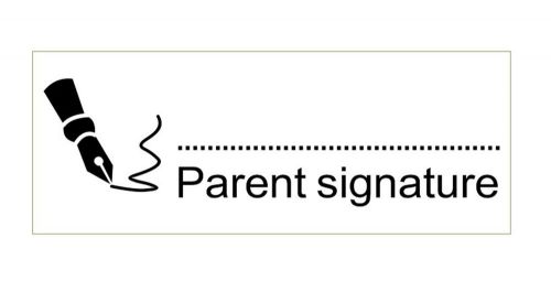Parent signature TRODAT 4912 [IDEAL 80] Self Inking Teachers Rubber Stamp