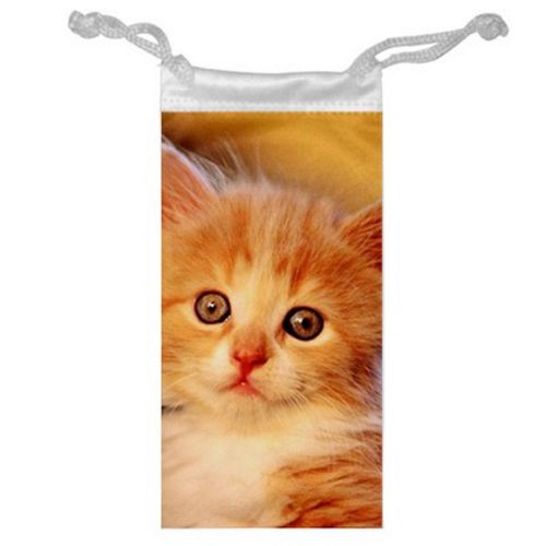 Cute Cats Lovers Jewelry Bag or Glasses Cellphone Money for Gifts size 3&#034; x 6&#034;