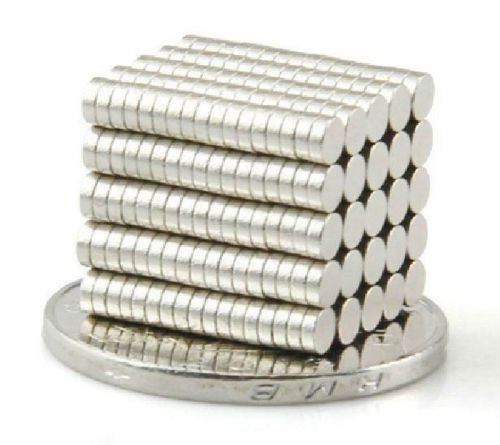 500pcs 3 x 1 mm neodymium disc super strong rare earth n35 small fridge magnets for sale